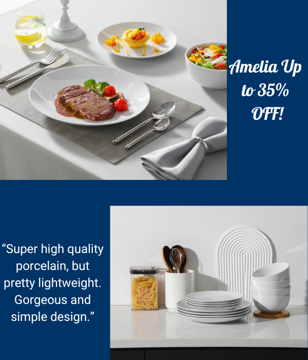 Amelia Series Dinnerware Set Collection