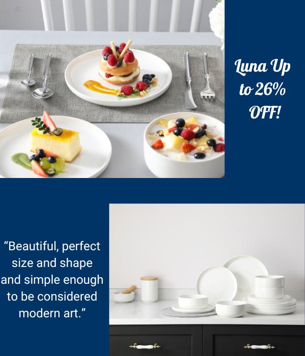 Luna Series Dinnerware Set Collection