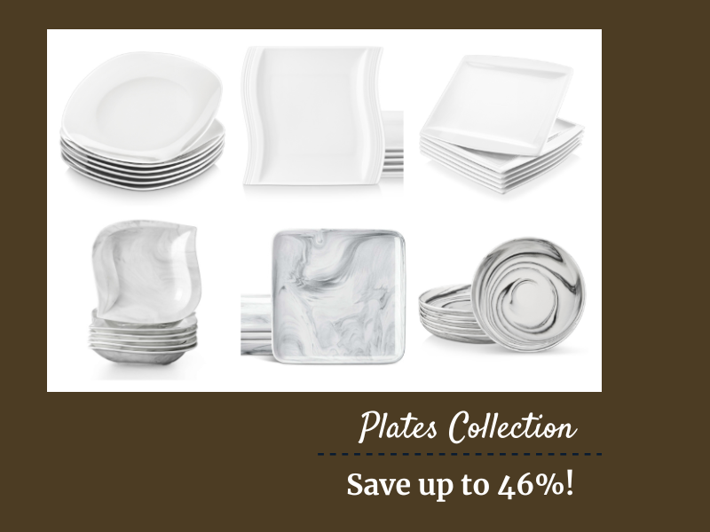 MALACASA Plates Set Collection