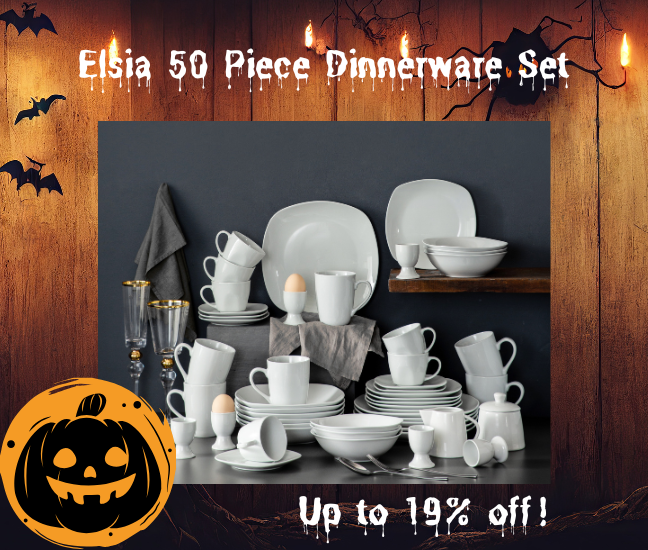 Elisa 50 Piece Dinnerware Set