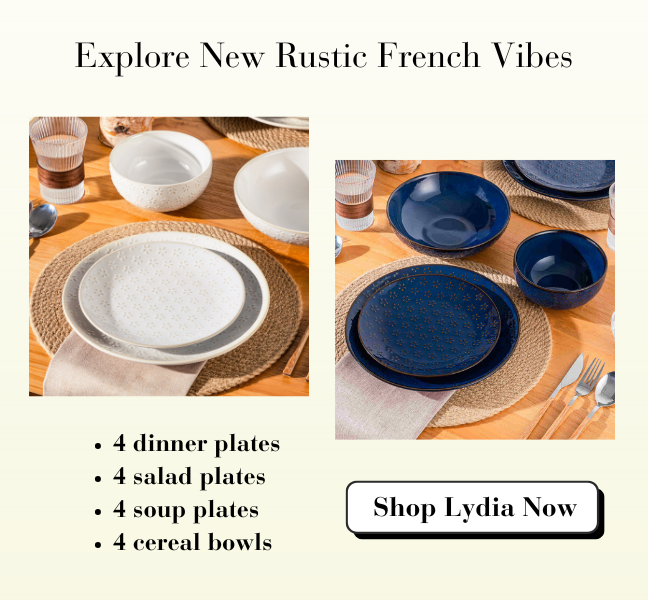 MALACASA Lydia Collection Dinnerware Sets